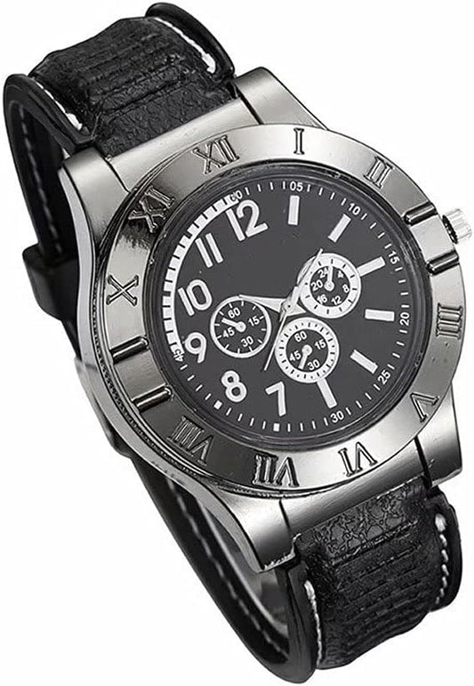ew Military USB Lighter Watch Men's
